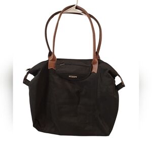 DELSEY ON THE GO SHOULDER BAG. FOLDABLE. BLACK.